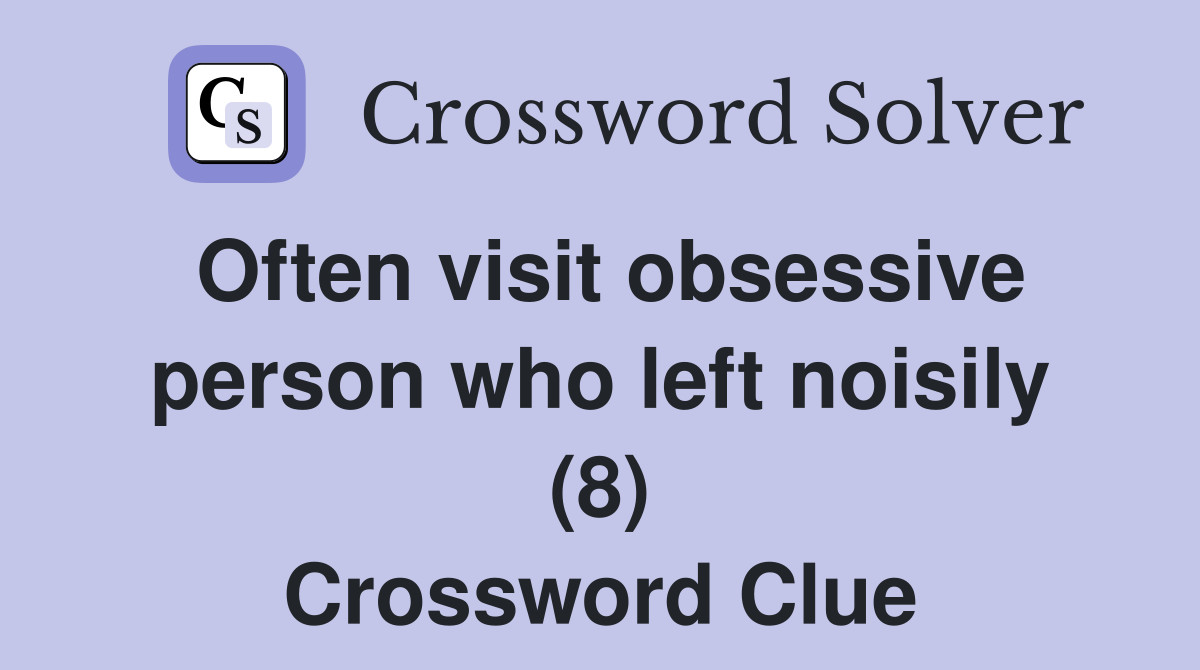 visit often crossword puzzle